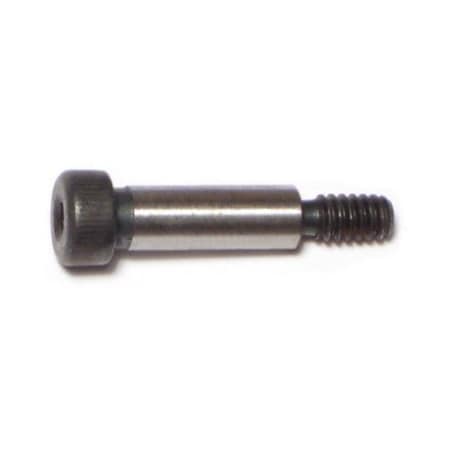 Midwest Fastener Shoulder Screw, 24 (Coarse) Thr Sz, 3/8 in Thr Lg, 3/4 in Shoulder Lg, Steel, 5 PK 71583